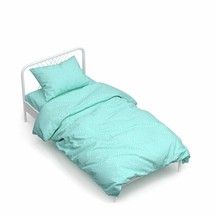 Постільна білизна Home Line Зірки бірюзовий бязь полуторний (161514) зображення 1