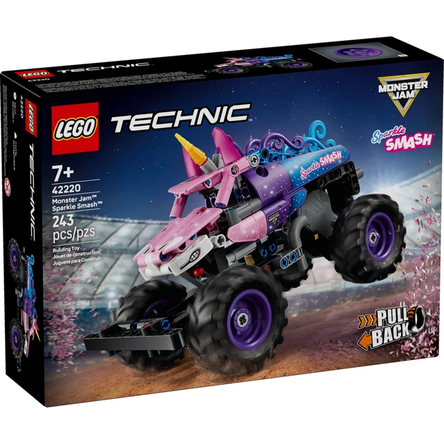 Конструктор LEGO Technic Monster Jam Sparkle Smash с функцией «Pull-Back» (42220) - изображение 1