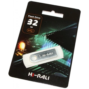 USB флеш накопитель Hi-Rali 32GB Shuttle Series Silver USB 2.0 (HI-32GBSHSL) изображение 1