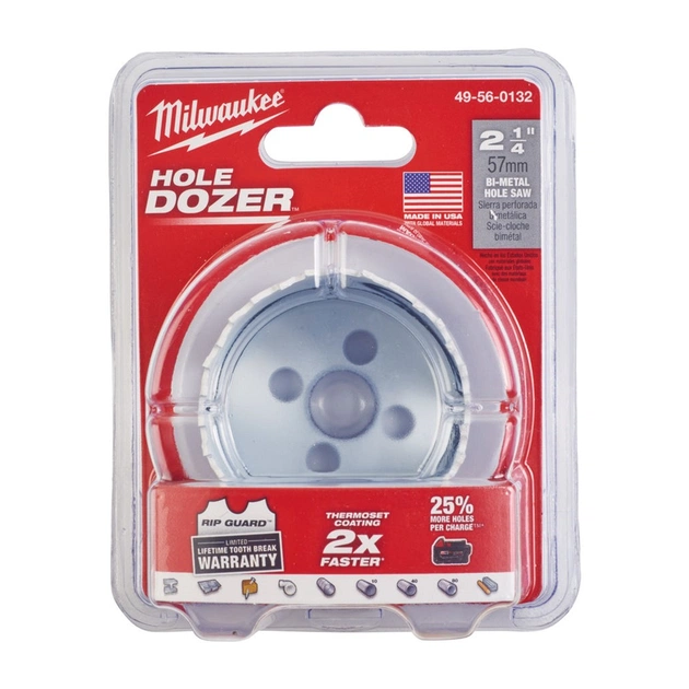 Коронка Milwaukee Bi-Metal 57 мм (49560132) - picture 2