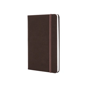 Книга записна Optima А5 SQUARE, тверда обкладинка, гумка, білий блок клітинка, коричневий (O27100-07) зображення 1