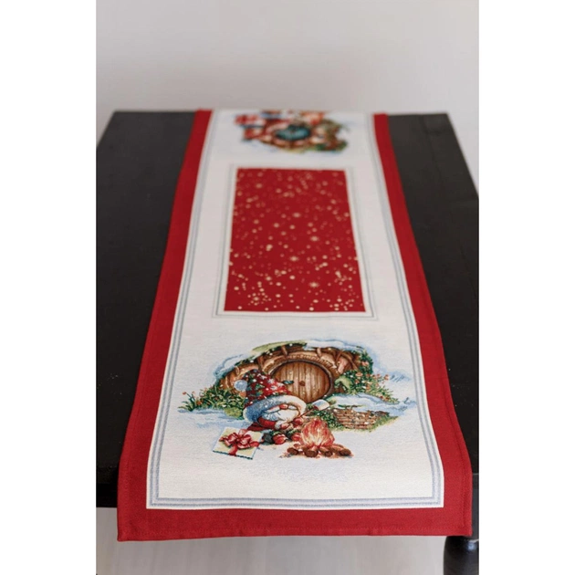 Доріжка на стіл Прованс гобеленова Різдвяне багаття 35х100 см (036899) - picture 4