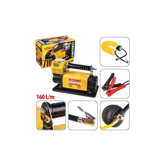 Автомобільний компресор VOIN VL-710 "OFF ROAD MASTER" 150psi/45A/160л (VL-710) - зображення 12