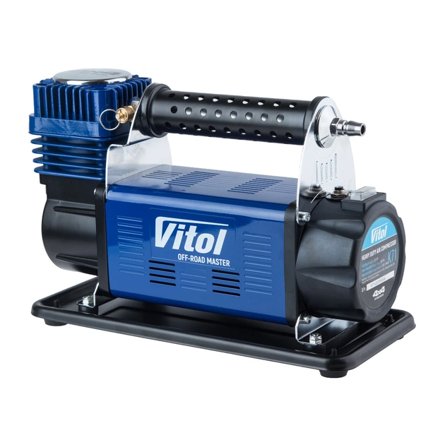 Автомобильный компрессор Vitol OFF ROAD MASTER, 150psi, 50A, 160л, шланг 7.5м, клеммы (K-71) - изображение 1
