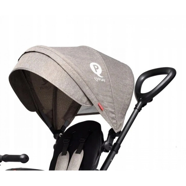 Дитячий велосипед QPlay Rito Rubber Grey складаний триколісний (S380-10GreyRubber) - picture 2