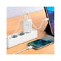 Зарядний пристрій BOROFONE BN10 Sunlight 1xUSB-C PD65W + 1xUSB-A + cable USB-C to USB-C White (6974443388206) - зменшене зображення 9