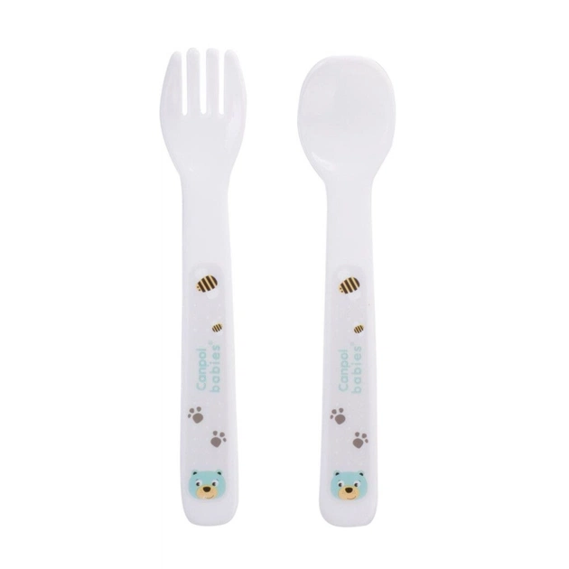 Набір дитячого посуду Canpol babies Cute Animals пластиковий - ведмежатко (4/401_tur) - picture 3