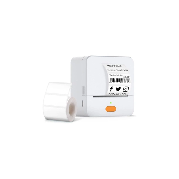 Принтер етикеток UKRMARK UP1WT bluetooth, USB, білий (900772) - зображення 1