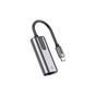 Перехідник USB-C to RJ45 Ethernet 1000Mbps Aluminum black Vention (CFNHB) - зменшене зображення 1
