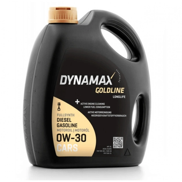 Моторна олива DYNAMAX GOLDLINE LONGLIFE 0W30 5л (502114) - изображение 1