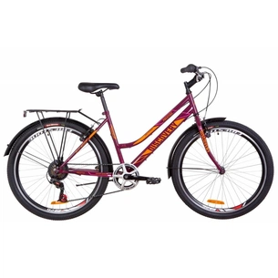 Велосипед Discovery PRESTIGE WOMAN 17" 2019 бордово-помаранчевий з рожевим (OPS-DIS-26-155) зображення 1