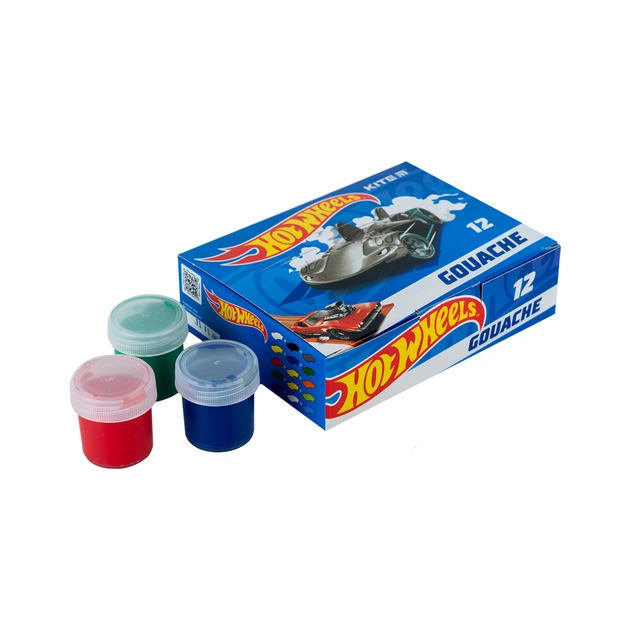Гуашеві фарби Kite Hot Wheels 12 кольорів, 20 мл (HW23-063) - зображення 3