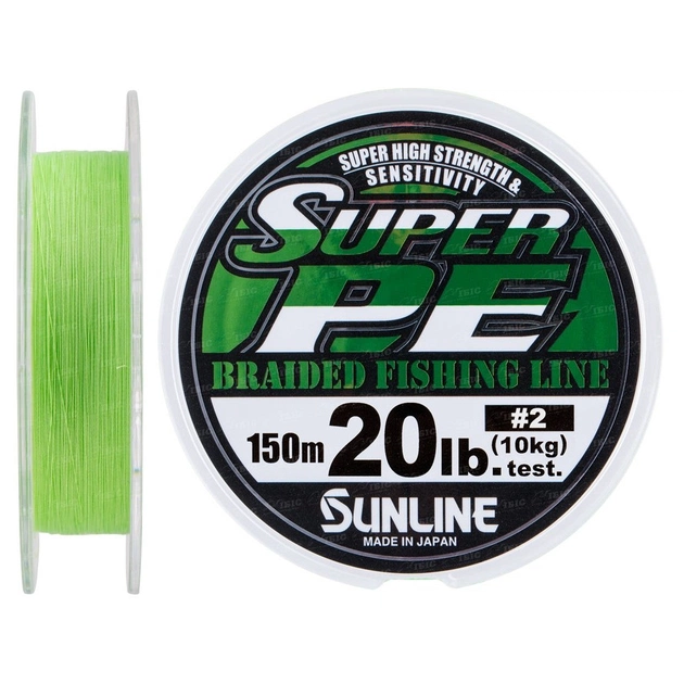 Шнур Sunline New Super PE 150м (салат.) #2.0/0.235мм 20LB/10кг (1658.08.90) - изображение 1