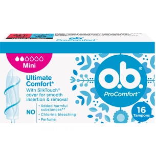 Тампони o.b. ProComfort Mini 16 шт. (3574660192063/3574661329833) изображение 1