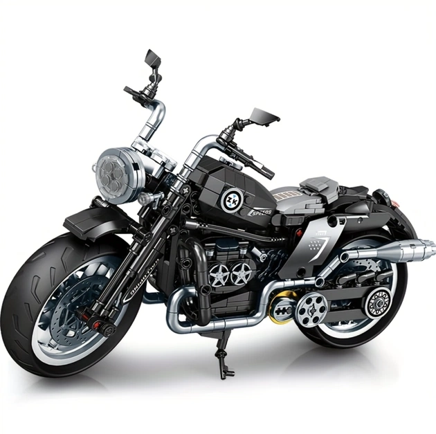 Конструктор мотоцикл Motorcycle Retro Style K2190 Black - 802 деталі - зображення 1