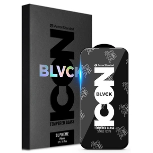 Скло захисне Armorstandart Supreme Black Icon Apple iPhone 17 / 16 Pro (ARM86399) зображення 1
