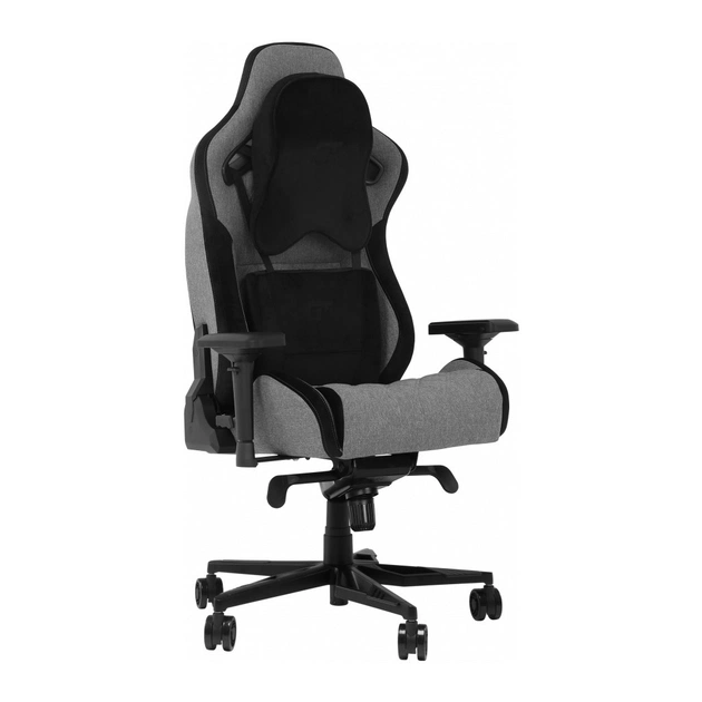 Крісло ігрове GT Racer X-0724 Fabric Gray/Black Suede - зображення 1