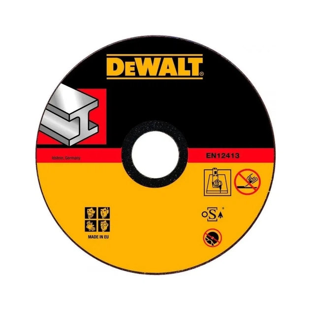 Круг отрезной DeWALT HIGH PERFORMANCE, нержавеющая сталь/листовой металл, 180х1.6х22.23 мм (DT42380Z) - изображение 1