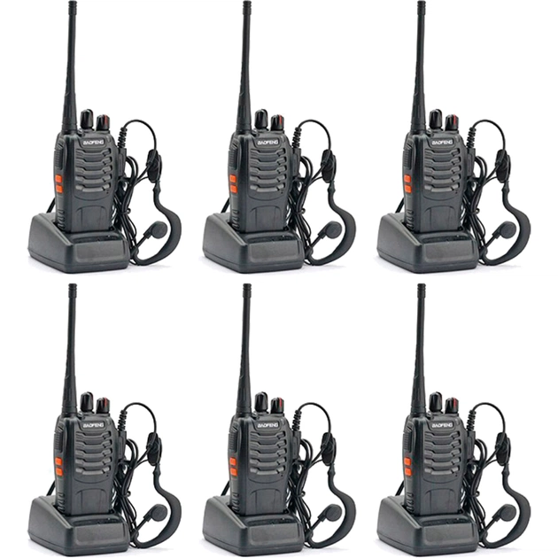 Портативна рація Baofeng BF-888S Six Pack комплект 6 шт (2200000758996) - picture 1