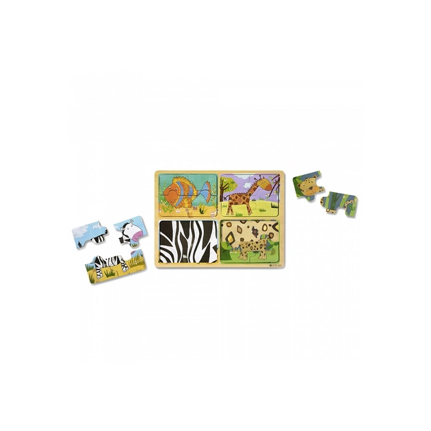 Пазл Melissa&Doug дерев'яні у футлярі "Тварини" (MD31362) - зображення 1