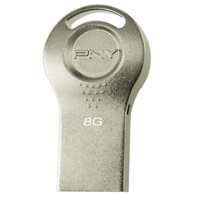 USB флеш накопичувач PNY flash 8GB Attache i Durable Metal Silver USB 2.0 (FDI8GBATTI-EF) - изображение 1