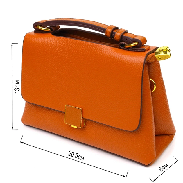 Сумка Vintage З натуральної шкіри Руда (22073) - зображення 3