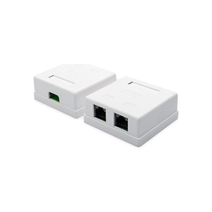 Комп'ютерна розетка Atcom RJ45 x2 UTP 5e (15254) зображення 1