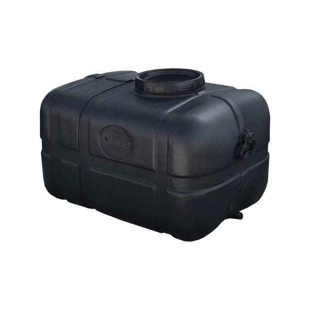 Ємність для води Пласт Бак квадратна не харчова 130 л прямокутна чорна видувна (5705) - picture 1
