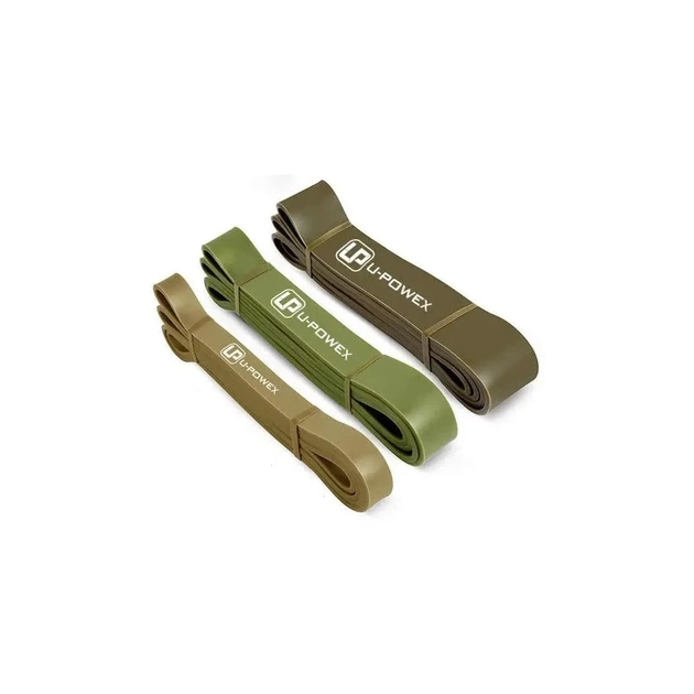 Еспандер U-Powex Pull up band набір 5шт 2.3-18.1kg Olive (UP_1060_5in_Olive) - зображення 9