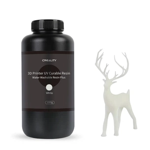 Фотополімерна смола Creality Resin, Water Washable Plus 1кг, white (3302010047) зображення 1