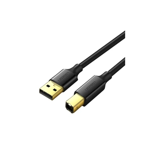 Кабель для принтера USB 2.0 AM/BM 1.5m Black Ugreen (10350) зображення 1