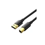 Кабель для принтера USB 2.0 AM/BM 1.5m Black Ugreen (10350) - зменшене зображення 1
