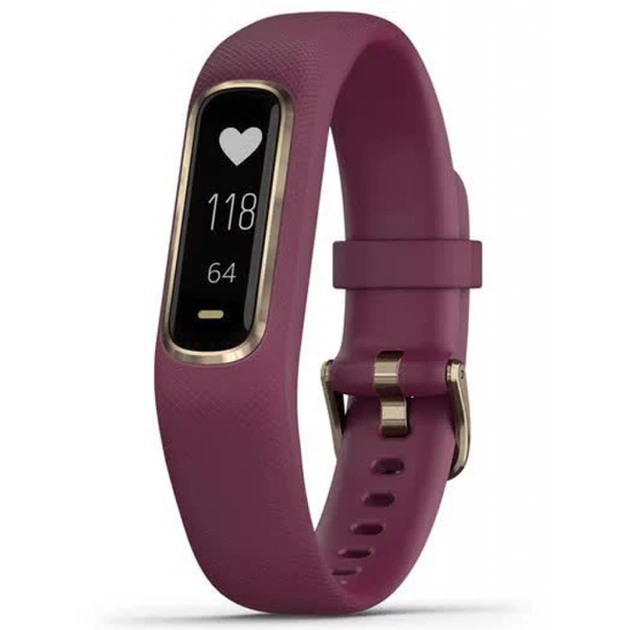 Фітнес браслет Garmin vivosmart 4, Merlot/Rose Gold, S/M (010-01995-21) - picture 1