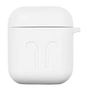 Чохол для навушників 2E для Apple AirPods Pure Color Silicone Imprint 1.5 мм White (2E-AIR-PODS-IBSI-1.5-WT) - зменшене зображення 1