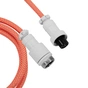 Дата кабель USB-C + USB A to USB-C 1.36m Coiled Aviator orange Keychron (CAB14_KEYCHRON) - зменшене зображення 3