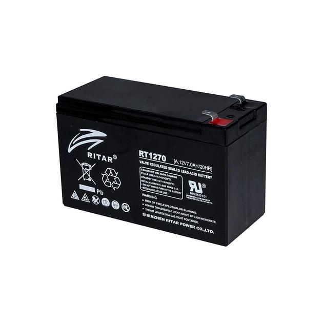 Батарея к ИБП Ritar AGM RT1270B, 12V-7Ah (RT1270B) - изображение 1