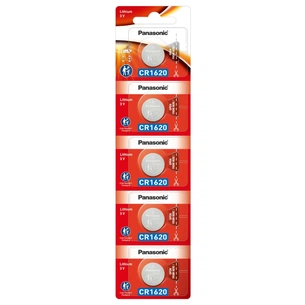 Батарейка CR 1620 Lithium 5pcs Blister Panasonic (CR-1620/5BE) изображение 1