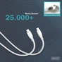 Дата кабель USB-C to USB-C 2.0m USB 2.0 60W silicone white Digitus (AK-300341-020-W) - уменьшенное изображение 7