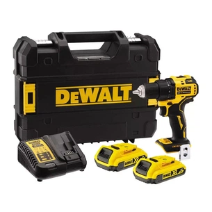 Шуруповерт DeWALT XR Li-Ion 18 В, 65 Нм, 2 АКБ + ЗП, кейс (DCD708D2T) зображення 1