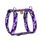 Шлея для собак WAUDOG Nylon анатомічна H-подібна з QR-паспортом "Фіолетовий камо" пластиковий фастекс XL (323-0003) - уменьшенное изображение 1