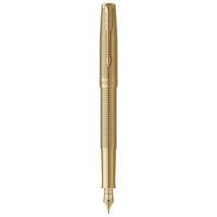 Ручка пір'яна Parker SONNET 17 SE Cisele Gold GT FP18 F + бархатний чохол (68 611) изображение 1