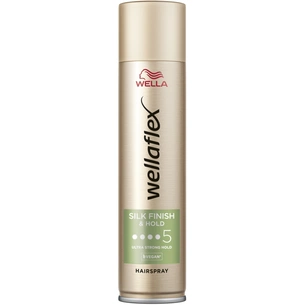 Лак для волосся WellaFlex Silk Finish & Hold 5 Ultra Strong Hold 400 мл (8699568540992/4056800706198) изображение 1