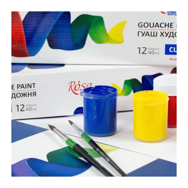 Гуашеві фарби Rosa Studio Classic 12 кольорів 40 мл special box (4823098531616) - picture 6