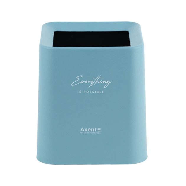 Кошик для паперів Axent Настільний контейнер для сміття, квадратний, блакитний (2132-07-A) - picture 1