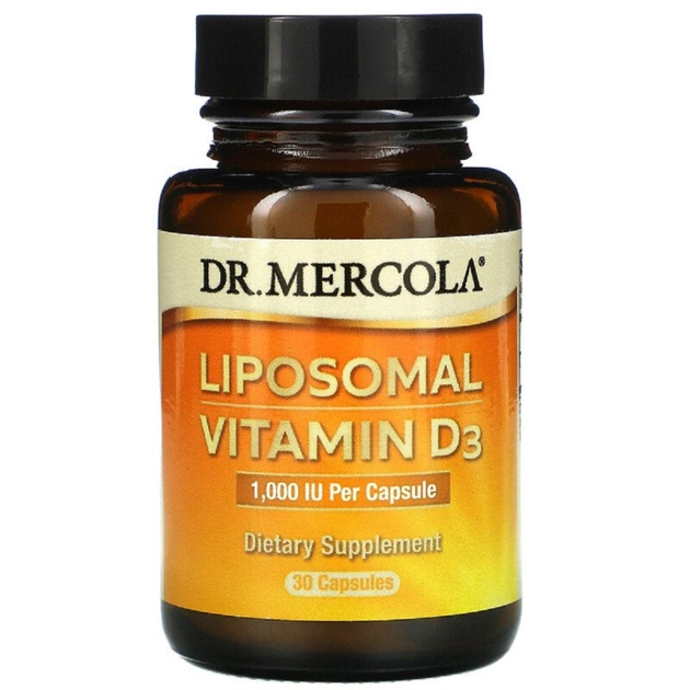 Вітамінно-мінеральний комплекс Dr. Mercola Вітамін D3 ліпосомальний, 1000 МО, Liposomal Vitamin D3, 30 (MCL01732) - зображення 1