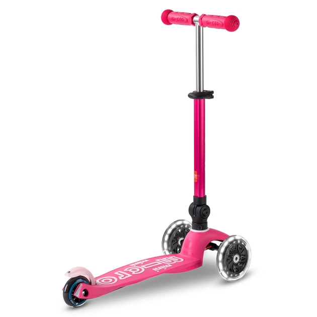 Самокат Micro Mini Deluxe Foldable LED" складний Рожевий" (MMD197) - изображение 3