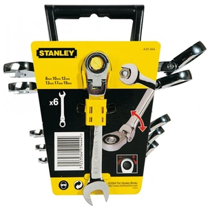 Ключ Stanley набір комбінованих MaxiDrive Plus, храповий механізм, 6 шт (4-91-444) зображення 1
