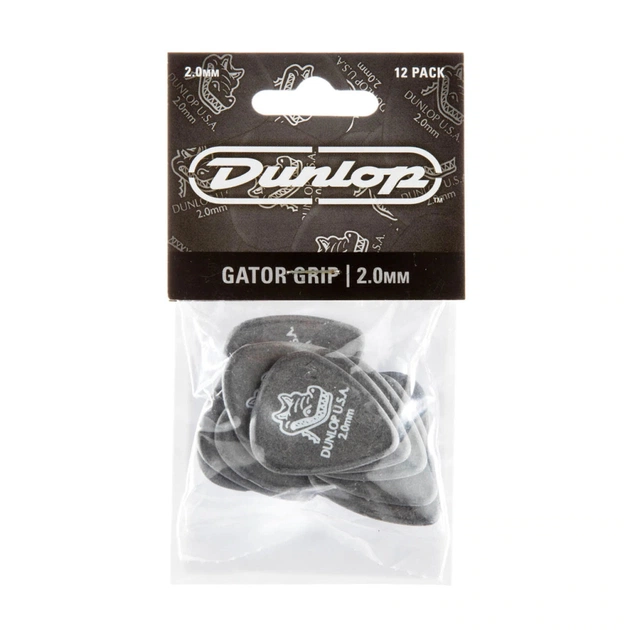 Медіатор Jim Dunlop Gator Grip Pick 2.0mm 12 шт. (417P2.0) - picture 3
