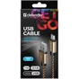Дата кабель USB 2.0 AM to Micro 5P 1.0m USB08-03T gold Defender (87800) - зменшене зображення 4