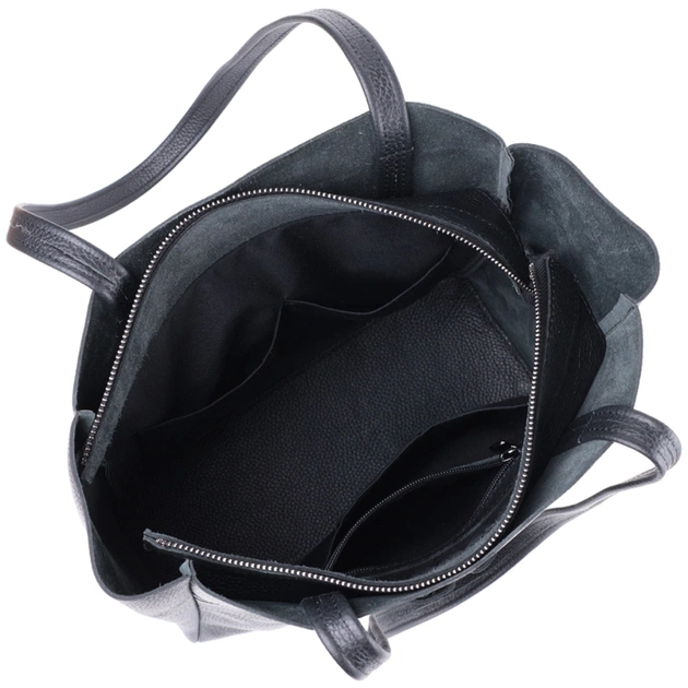 Сумка Shvigel З натуральної шкіри Чорна (22845) - зображення 7